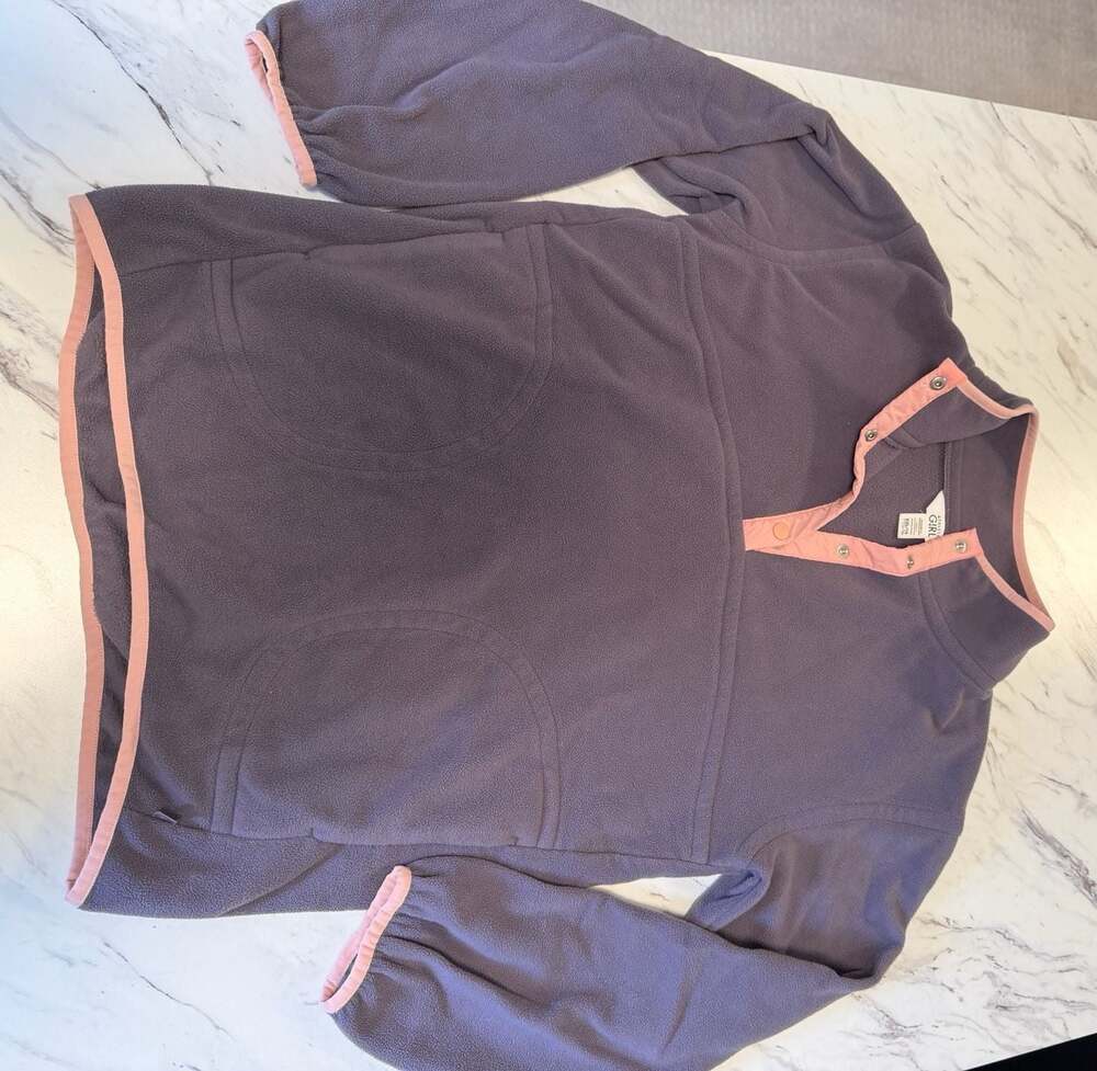 Athleta Girl Cold Snap Fleece Pullover Purple Pink Size XXL/16